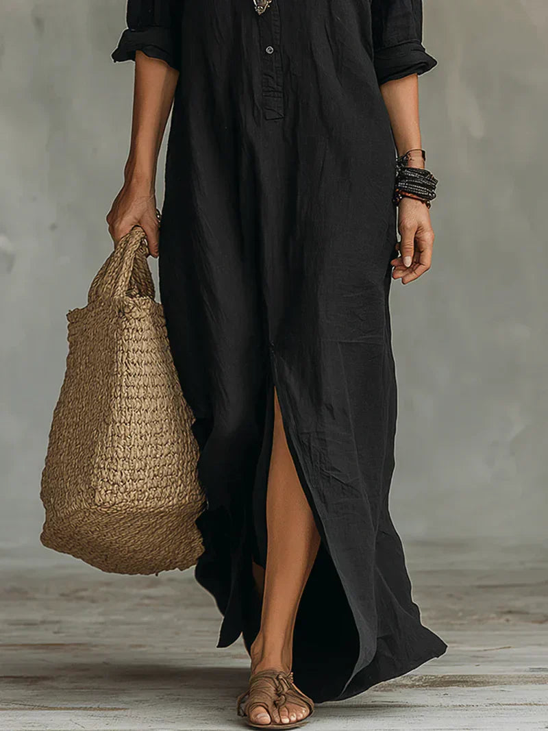 Claire | Vestido maxi elegante con silueta favorecedora