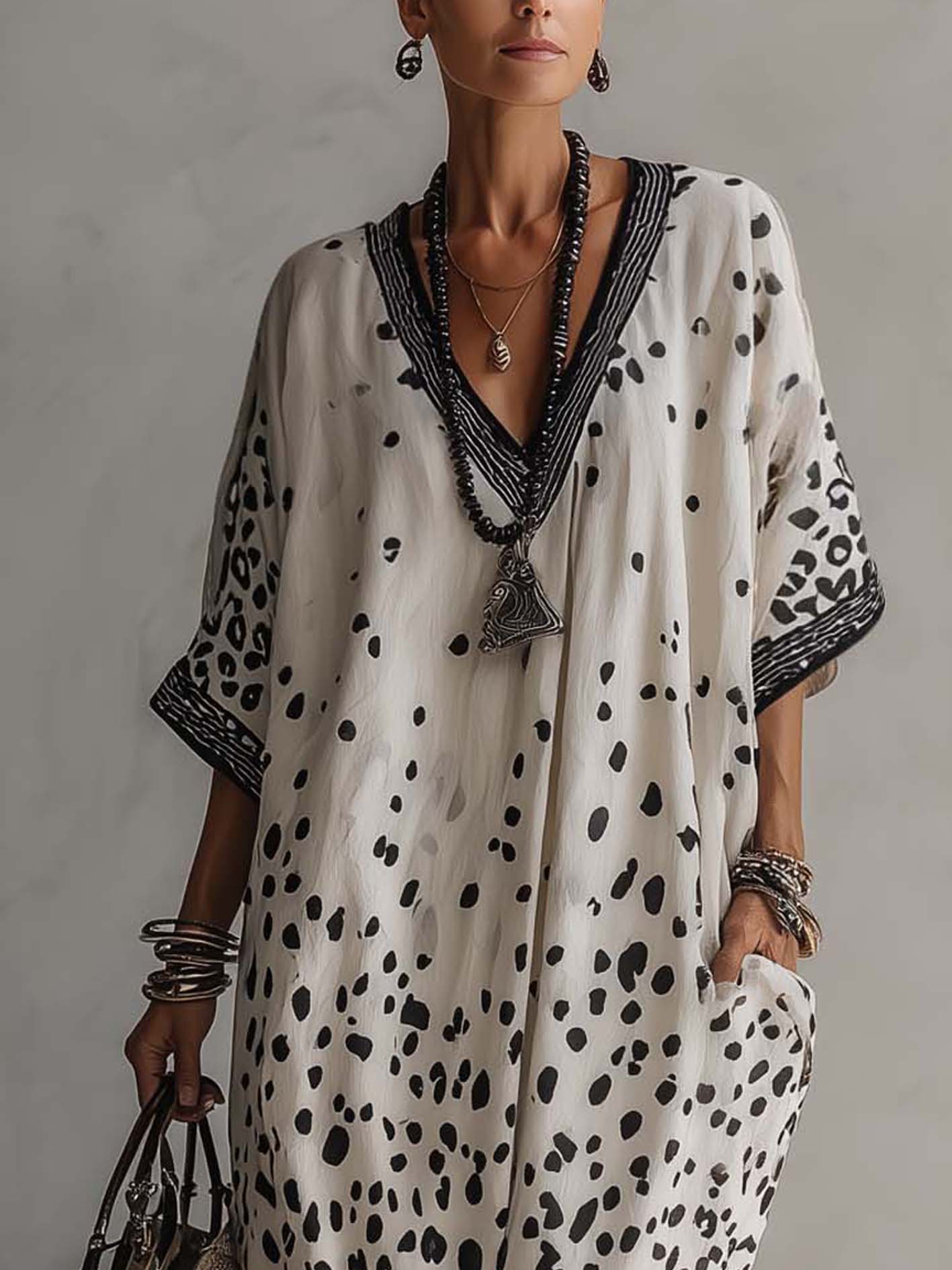 Alessia - Vestido fluido animal print