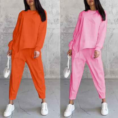Conjunto sudadera + pantalón bajo irregular