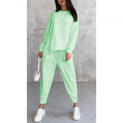 Conjunto sudadera + pantalón bajo irregular