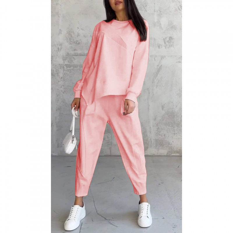 Conjunto sudadera + pantalón bajo irregular