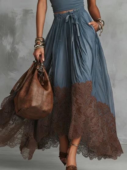 Valeria - Conjunto maxi elegante con falda de tul