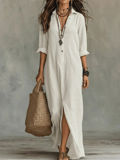 Claire | Vestido maxi elegante con silueta favorecedora