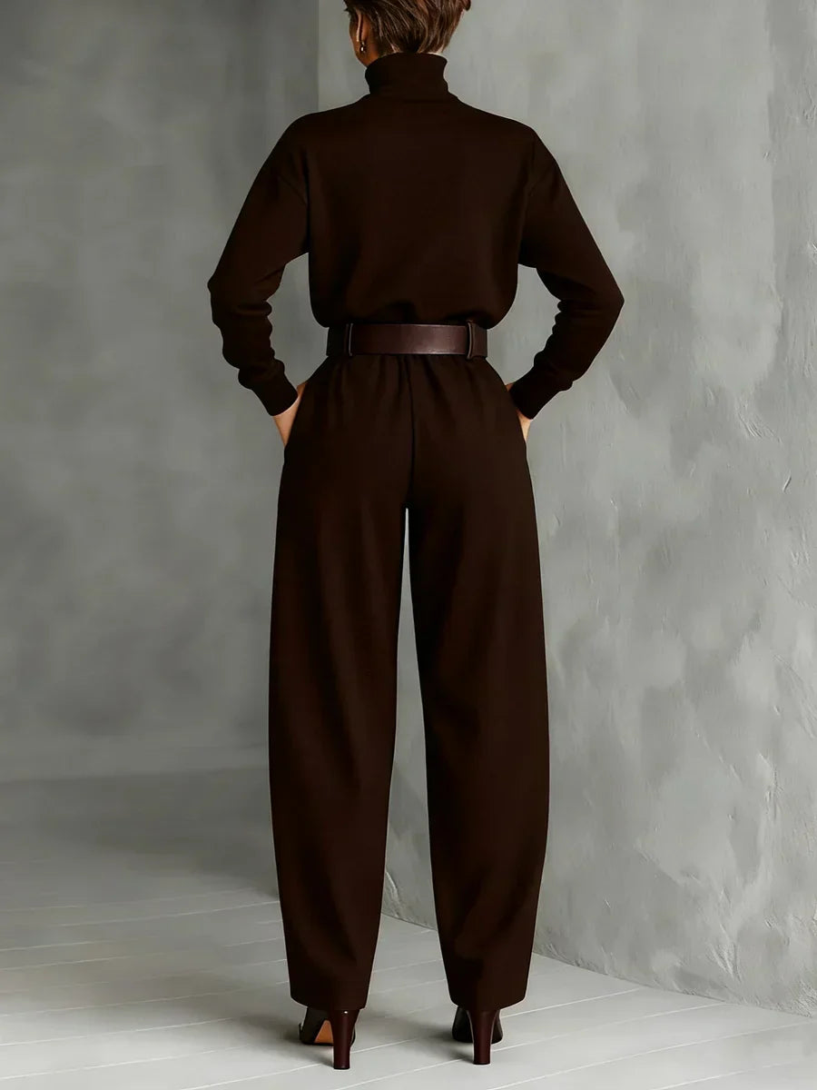 Julia | Conjunto de cuello alto y pantalón recto