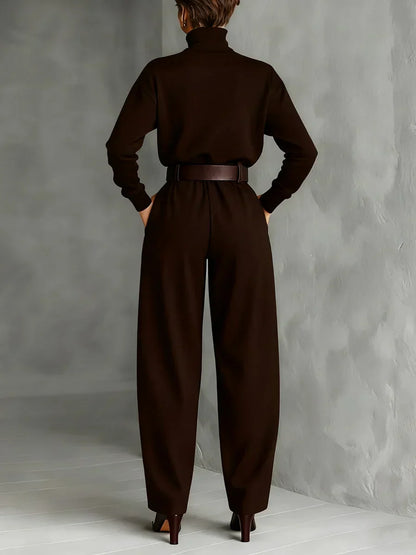 Julia | Conjunto de cuello alto y pantalón recto