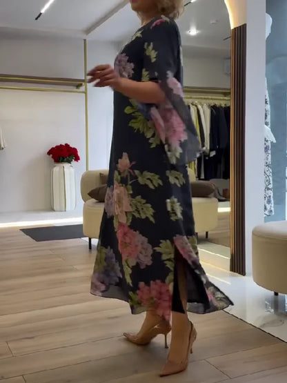Léonie | Vestido floral largo