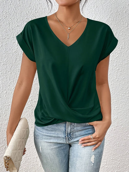 Cleo | Camiseta casual con escote en forma de corazón