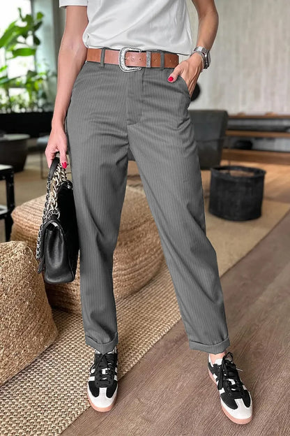 Matilda | Pantalones de rayas elegantes que realzan la figura
