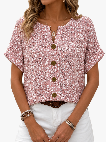 Caroline | Blusa elegante floreada