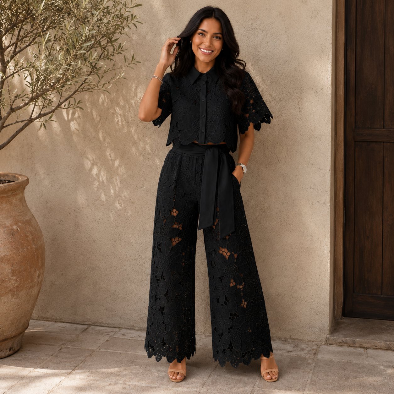 Carla • Conjunto de Encaje Floral