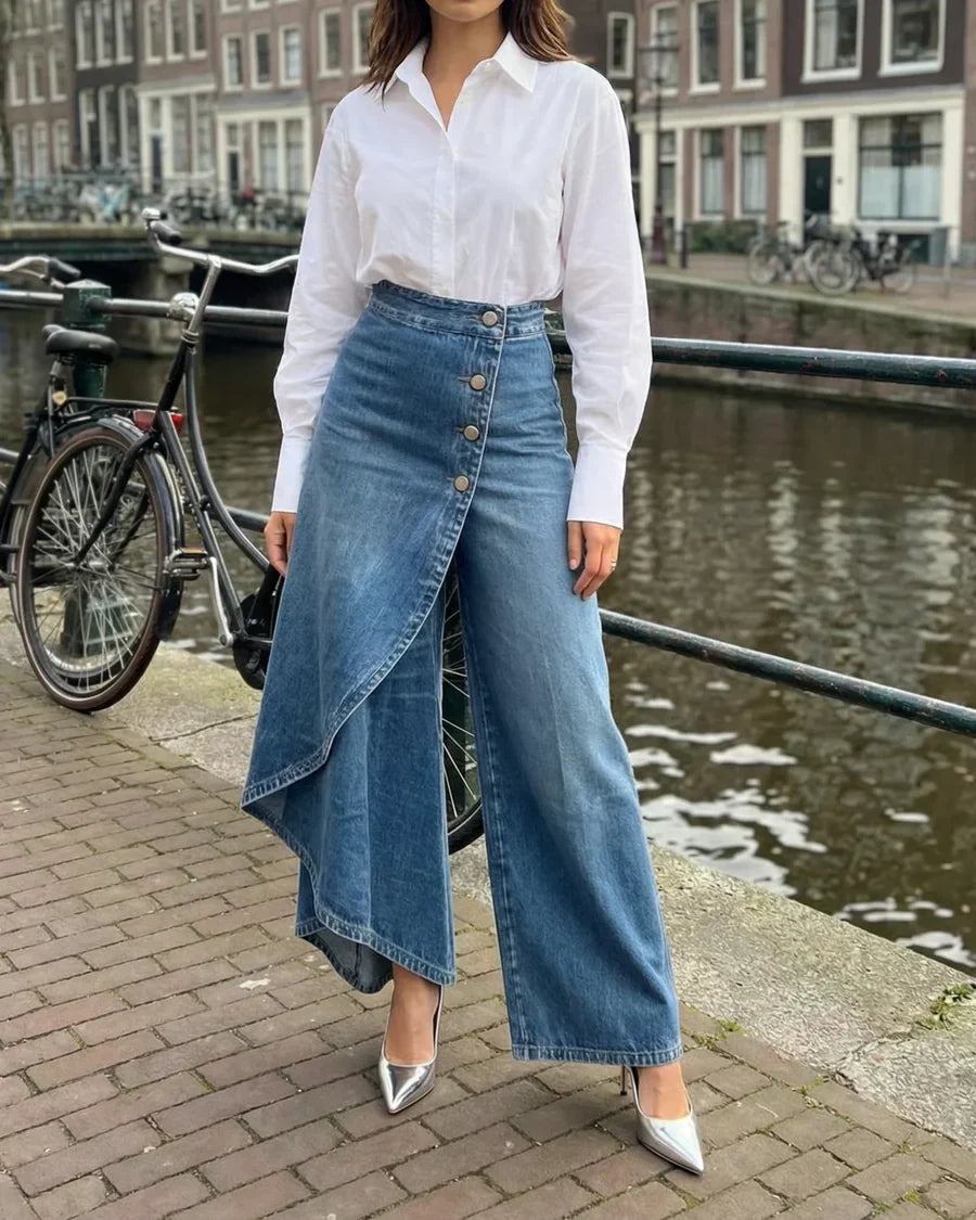 Carla™ | Pantalones vaqueros cruzados