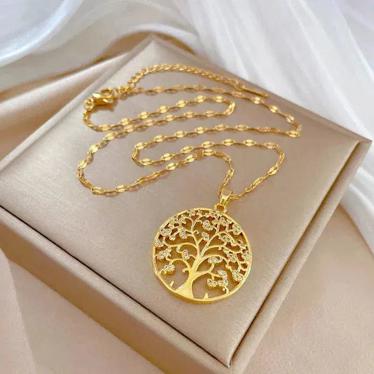 Collar de las Raíces de la Vida en Oro