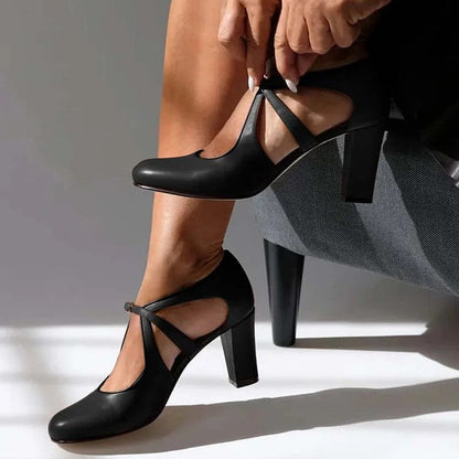 Jonna | Tacones elegantes de cuero