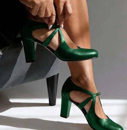 Jonna | Tacones elegantes de cuero