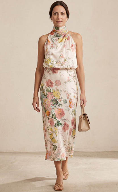 Lisa | Maxi Floral Halter