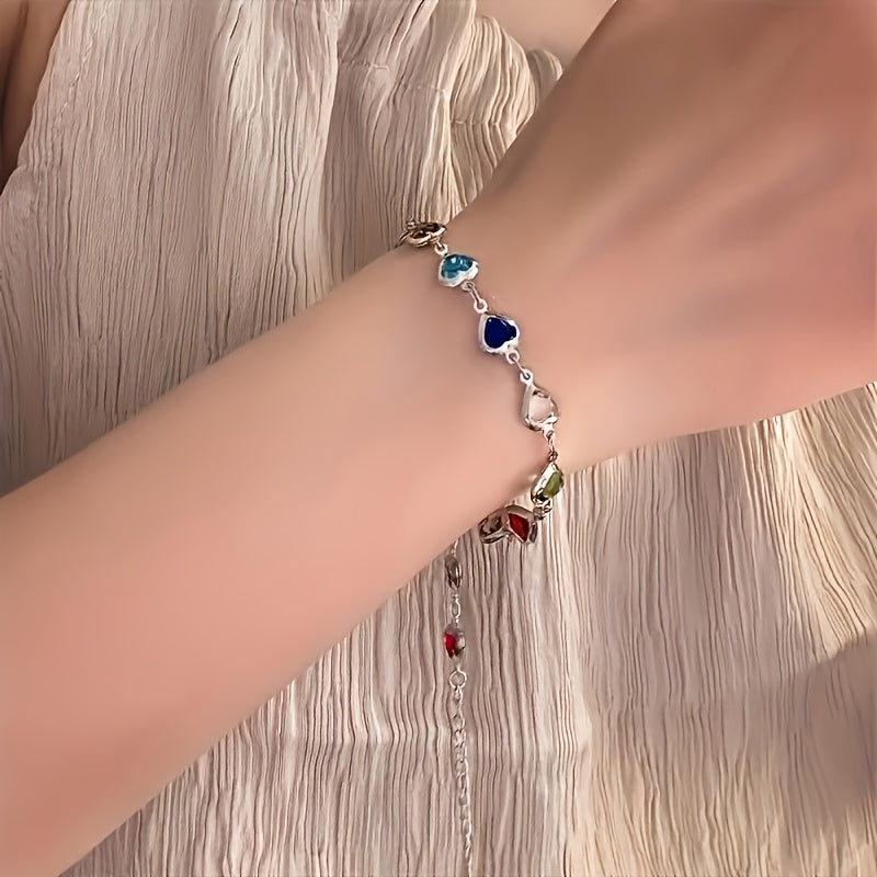 Pulsera única con forma de corazón