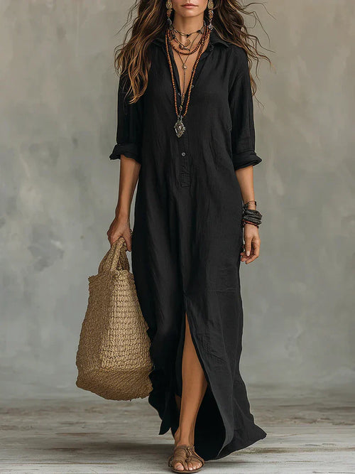Claire | Vestido maxi elegante con silueta favorecedora