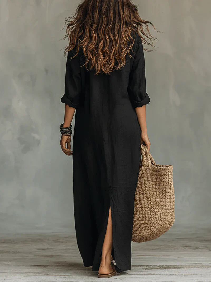 Claire | Vestido maxi elegante con silueta favorecedora