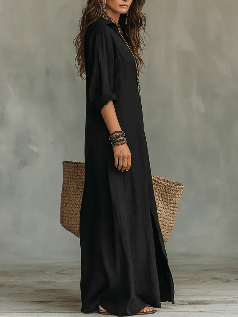 Claire | Vestido maxi elegante con silueta favorecedora