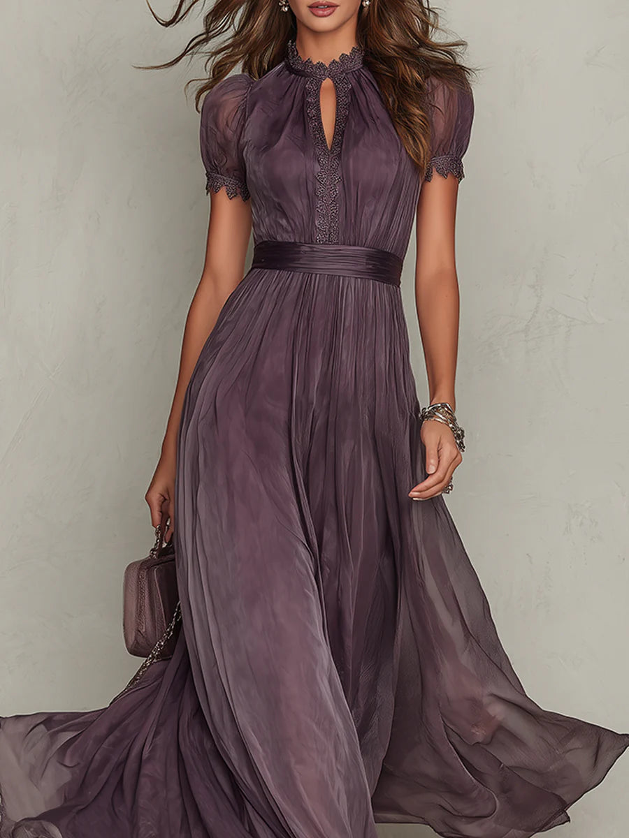 Aurevielle - Vestido maxi elegante de noche