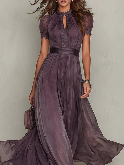 Aurevielle - Vestido maxi elegante de noche