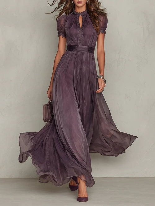 Aurevielle - Vestido maxi elegante de noche
