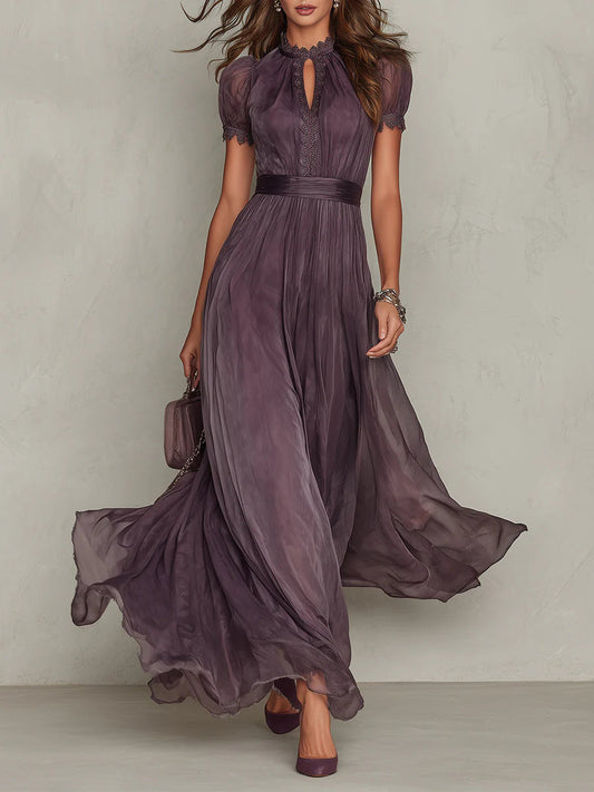 Aurevielle - Vestido maxi elegante de noche