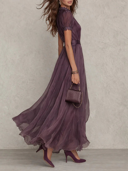 Aurevielle - Vestido maxi elegante de noche