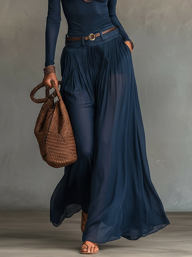 Renata - Conjunto elegante de tul con un hombro