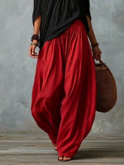 Luna - Conjunto de hombros descubiertos y pantalón fluido