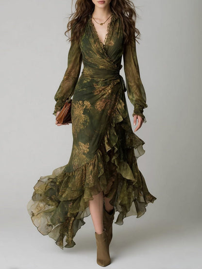 Nayara - Vestido Jardín Esmeralda
