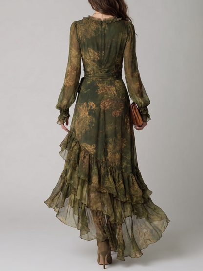 Nayara - Vestido Jardín Esmeralda