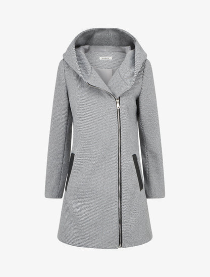 Abrigo Amélie Gris de mujer - AURA MILANO