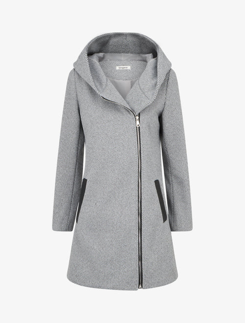 Abrigo Amélie Gris de mujer - AURA MILANO