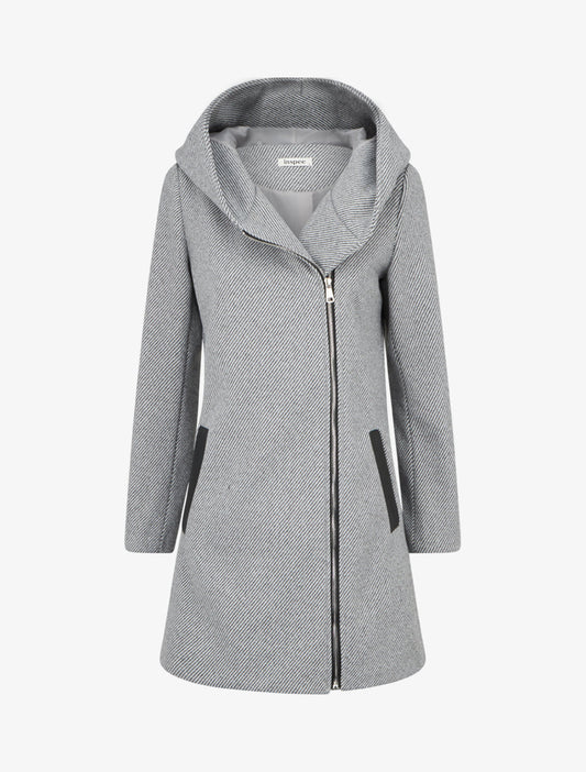 Abrigo Amélie Gris de mujer - AURA MILANO
