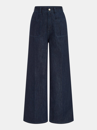 Denim Milano — azul marino: pantalón de frente.