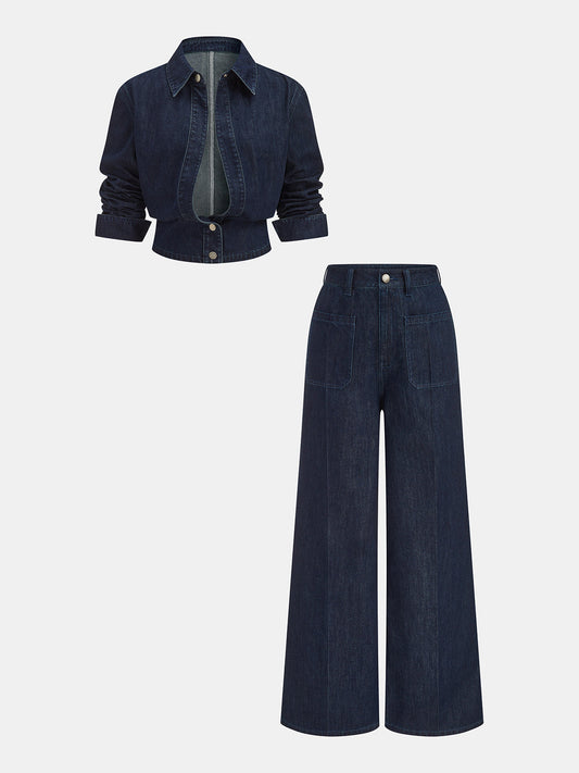 Denim Milano — azul marino: conjunto completo.