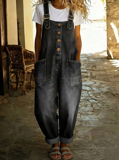 Rocio™ - Mono vaquero casual con hebilla ajustable.