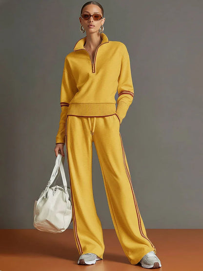 Maria | Blusa y pantalón de pernera ancha