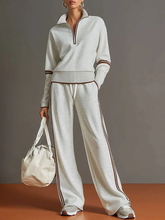 Maria | Blusa y pantalón de pernera ancha