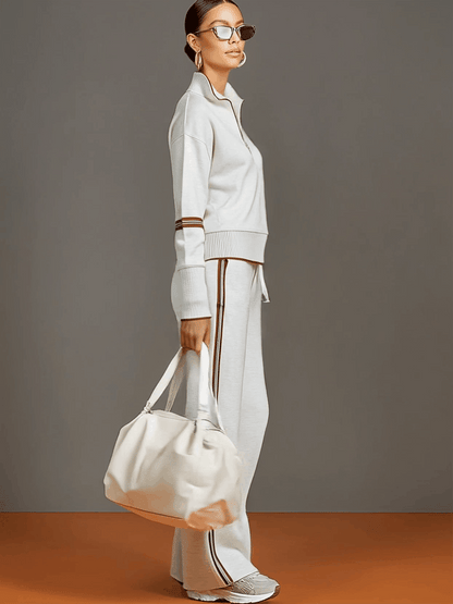 Maria | Blusa y pantalón de pernera ancha