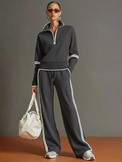 Maria | Blusa y pantalón de pernera ancha