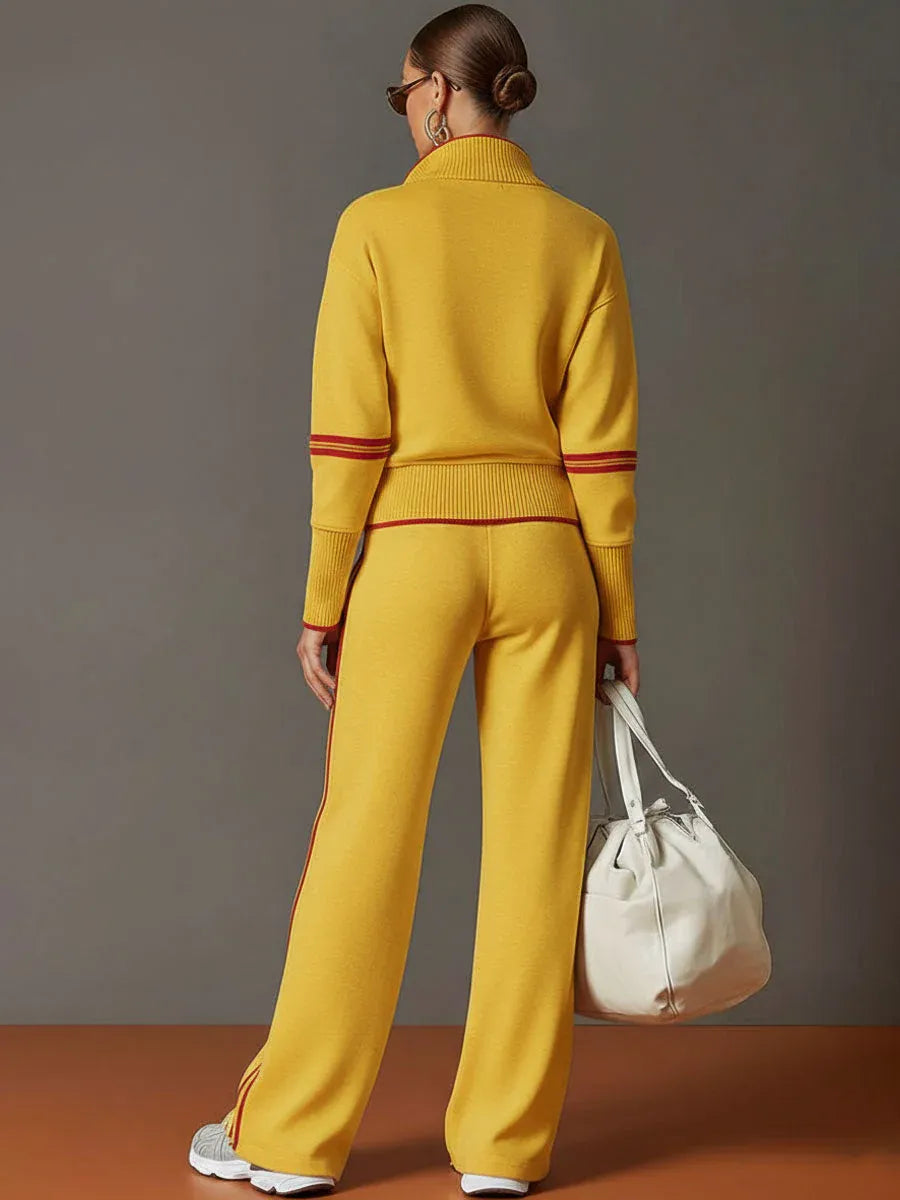 Maria | Blusa y pantalón de pernera ancha