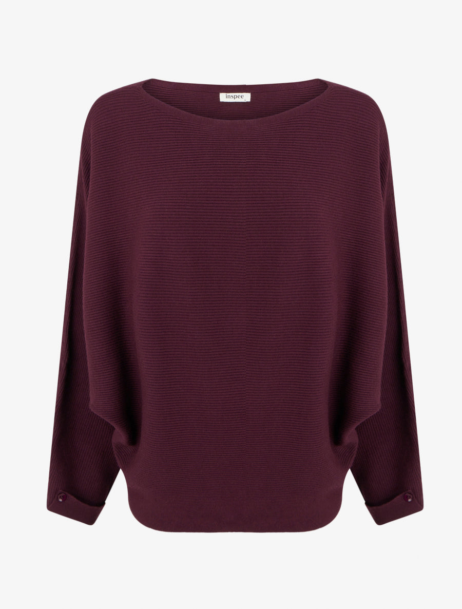 Jersey Acela Bordeaux burdeos de mujer - AURA MILANO