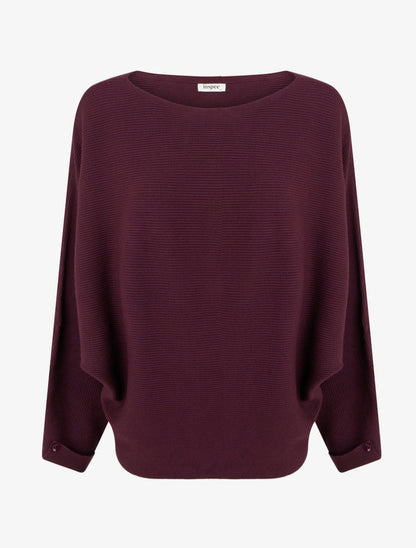 Jersey Acela Bordeaux burdeos de mujer - AURA MILANO