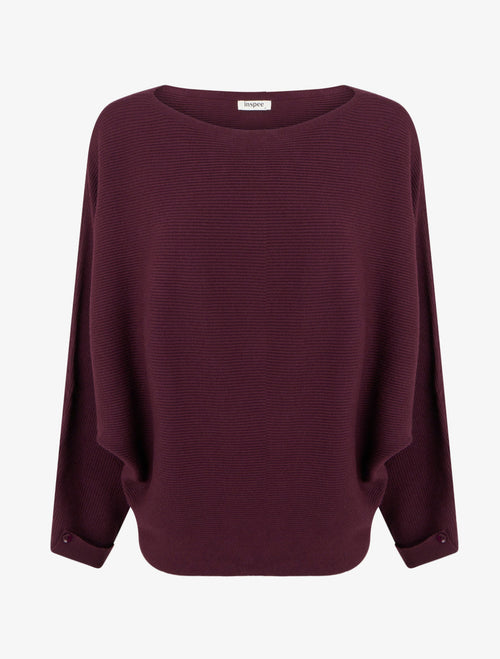 Jersey Acela Bordeaux burdeos de mujer - AURA MILANO