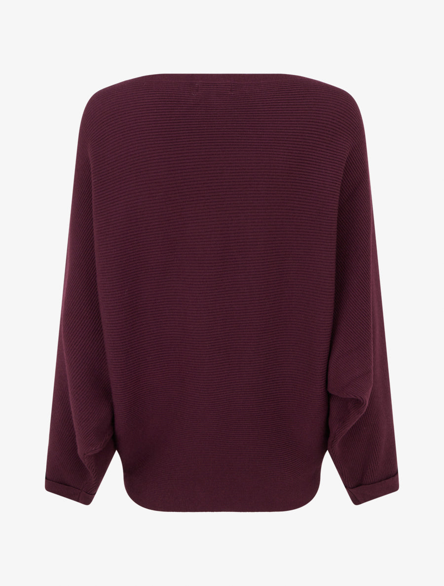 Jersey Acela Bordeaux vista lateral - AURA MILANO