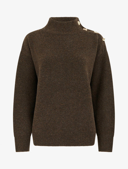 Jersey Adamina Mocha marrón de mujer - AURA MILANO