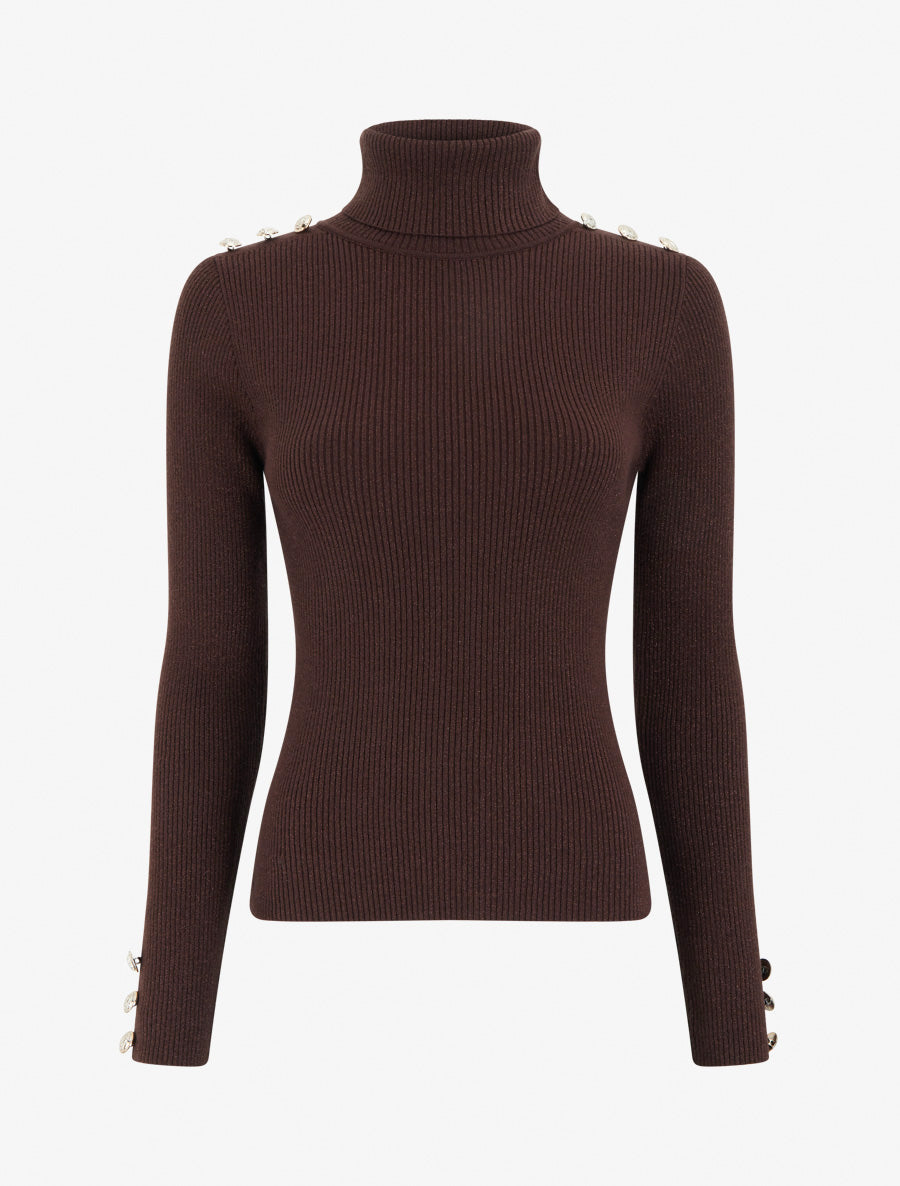 Jersey Valentina Chocolate de mujer - AURA MILANO