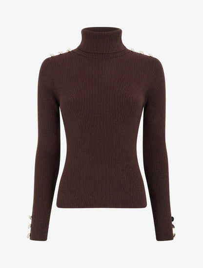 Jersey Valentina Chocolate de mujer - AURA MILANO